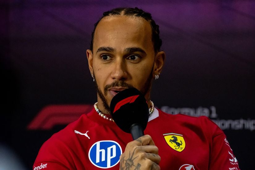 Hamilton Brushes Off Elkann Criticism, Insists His Focus “ Never Leaves the Track ”
