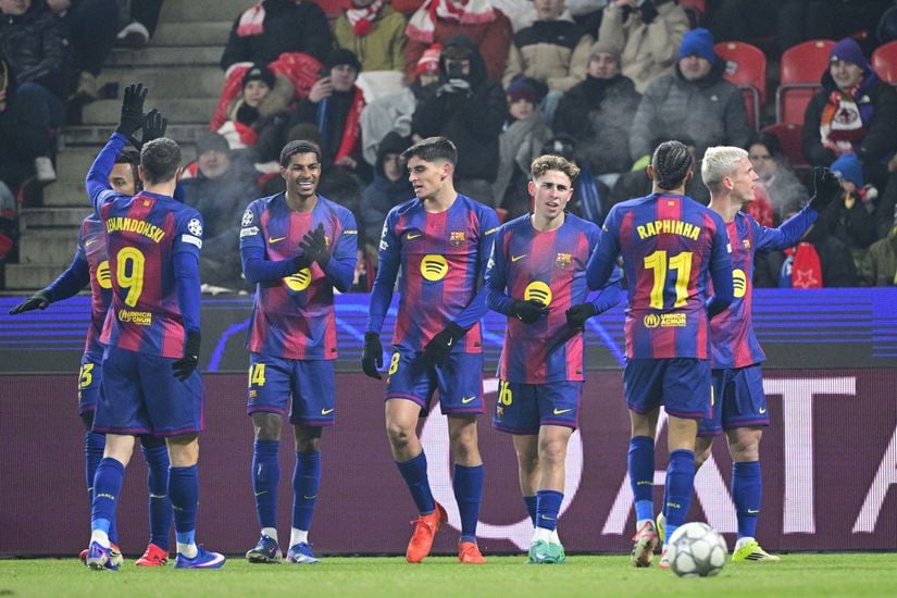Barcelona’s four-goal display against Slavia Prague marks another Champions League spectacle