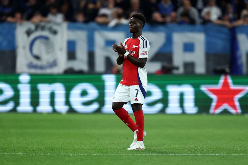 football_Post_BukayoSaka: I Want to Win Wearing This Badge Arsenals talisman targets trophies as RealMadrid loom_image