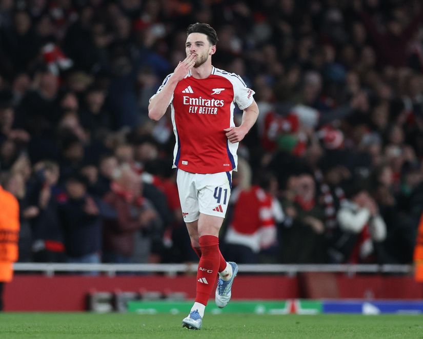 football_Post_Declan Rice Shines as Arsenal Dismantle Real Madrid to Reach Champions League Semi-Finals_image